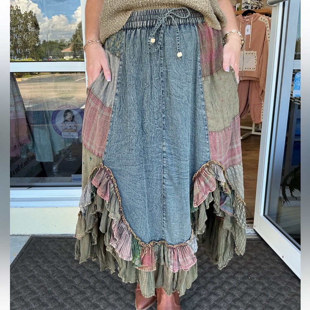 Patchwork Boho Skirt